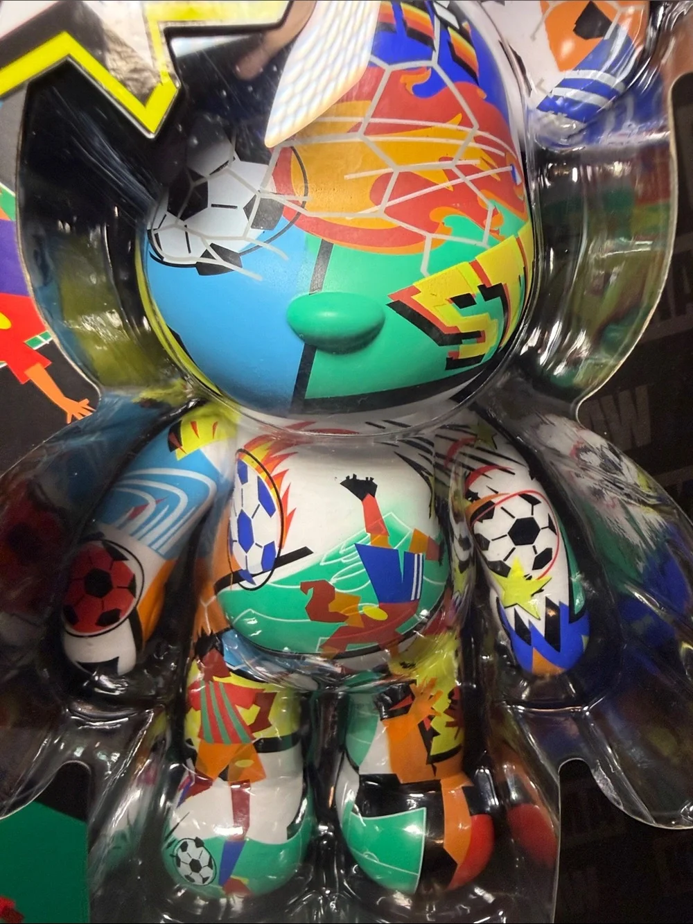 NEW! Kuma Paw 9.5” World Cup Soccer Edition Bear LOT of 3 Clutch Flair & Striker